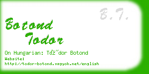 botond todor business card